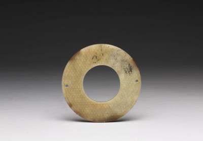 图片[3]-Jade bi disc with rush mat pattern, Southern Song dynasty, 1127-1279 C.E.-China Archive